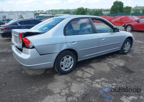 2002 Honda Civic Lx из США, поврежденный, VIN 2HGES16642H557768